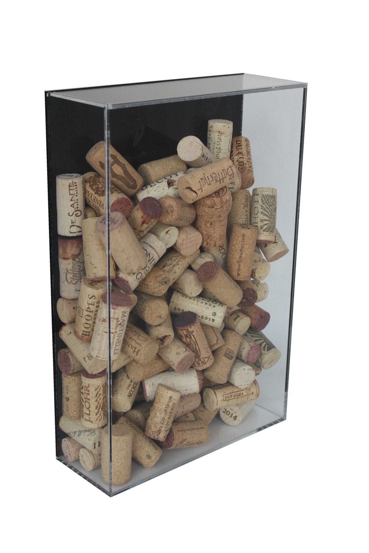 Bottlecap, Cork, or Ticket Stub Display Case with Wall Mounts (A051)