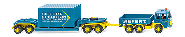 Wiking 050402 1/87 Scale Siefert - MAN 19.230 Heavy Truck and Lowloader