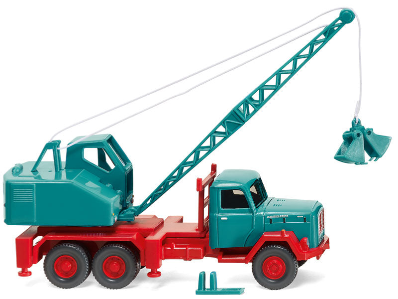 Wiking 066204 1/87 Scale Magirus/Fuchs Crane Truck