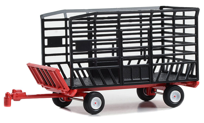 Greenlight 48080-F 1/64 Scale Bale Throw Wagon