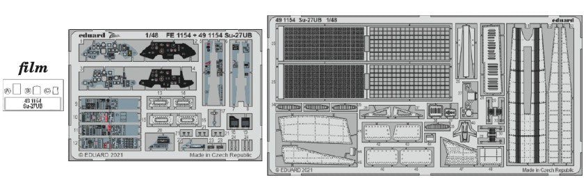 Eduard 491154 1/48 Aircraft- Su27UB for LNR (Painted)