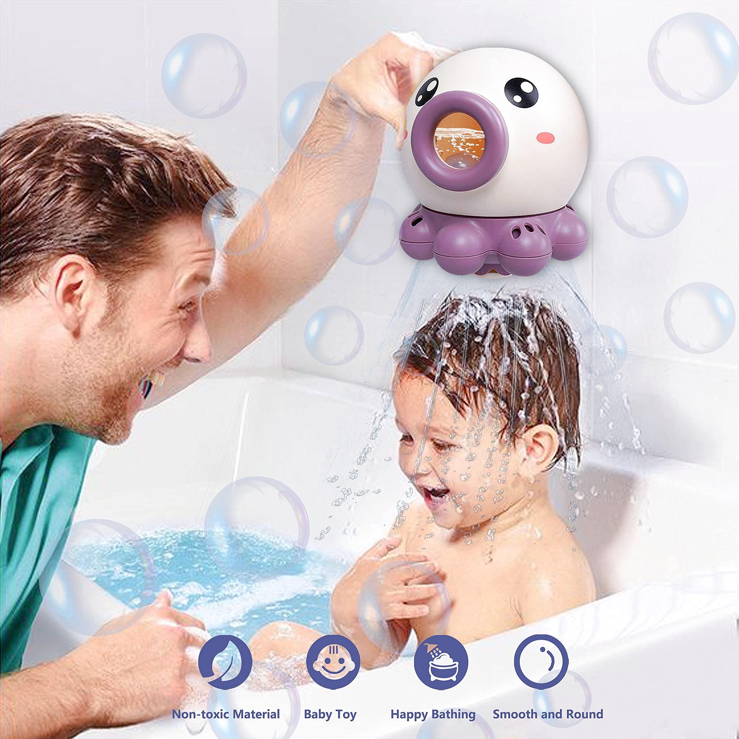 Octopus Bath Toy – Rotating Water Spray for Kids and Babies