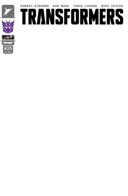 TRANSFORMERS #25 CVR H BLANK SKETCH DECEPTICON VAR (10/08/2025)