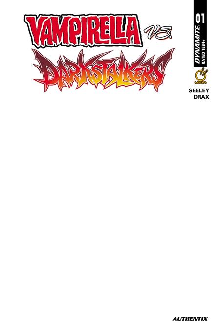 VAMPIRELLA VS DARKSTALKERS SPECIAL #1 (ONE SHOT) CVR F BLANK AUTHENTIX VAR CB (10/07/2026)