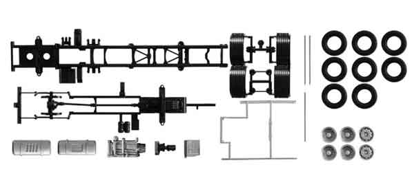 Herpa 084451 1/87 Scale Volvo FH 3-Axle Chassis