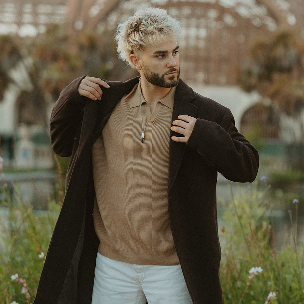 Star Wars X RockLove Mace Windu Kyber Crystal Necklace