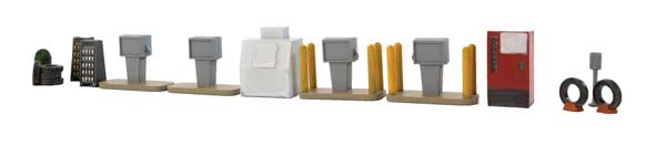 Walthers Cornerstone 933-3545 HO Scale Gas Station Details -- Kit