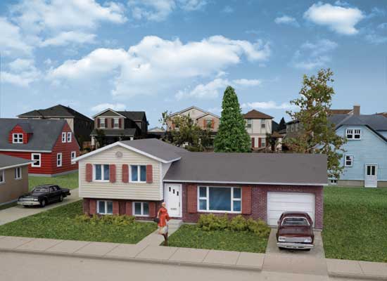 Walthers Cornerstone 933-3840 N Scale Split Level House -- Kit