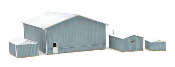 Walthers Cornerstone 933-3853 N Scale Pole Barn and Sheds -- Kit