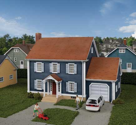Walthers Cornerstone 933-4153 HO Scale Colonial House -- Kit