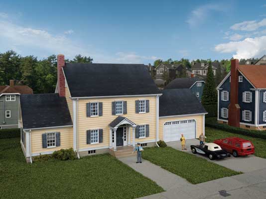 Walthers Cornerstone 933-4154 HO Scale Executive House -- Kit