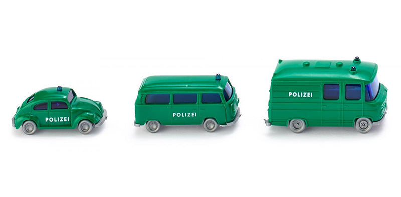Wiking 093500 1/160 Scale Polizei Car Set