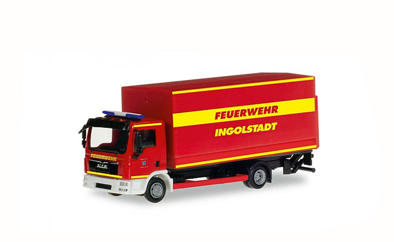 Herpa 94221 1/87 Scale Fire Service - Man TGL Canvas Truck