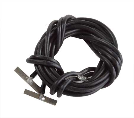 Walthers Mainline 948-70103 HO Scale Code 70 Nickel Silver Terminal Joiners pkg(2) - Includes Black 22-Gauge Wire