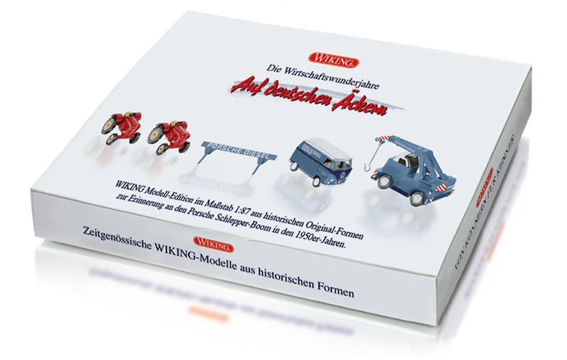 Wiking 099095 1/87 Scale Porsche Tractor Set