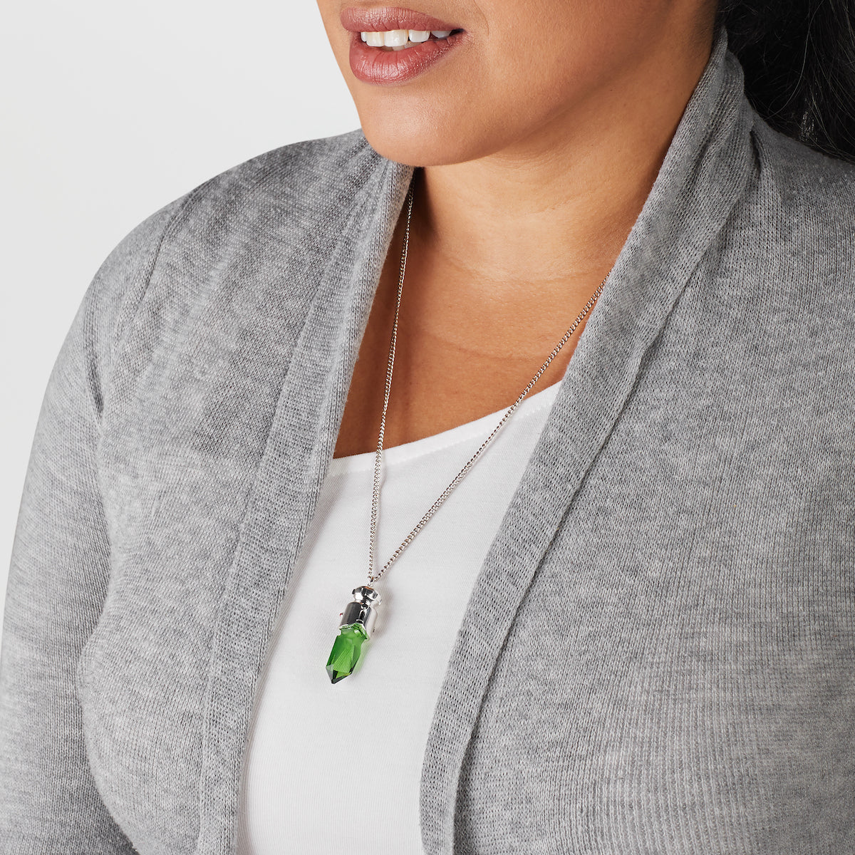 Star Wars X RockLove Padawan Ahsoka Tano Green Kyber Crystal Necklace