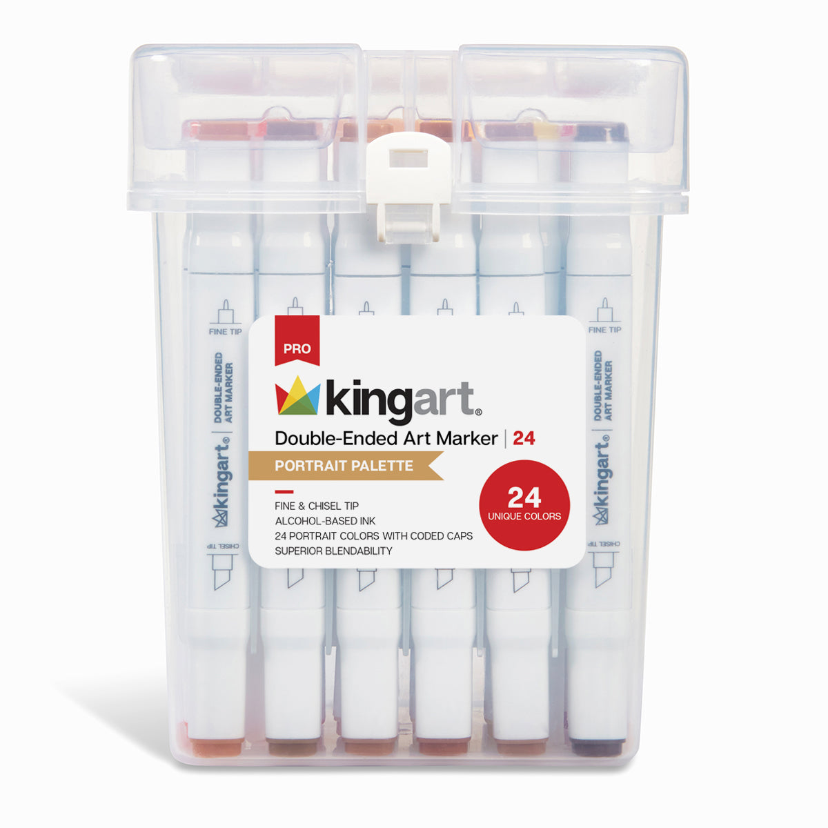 Double-Ended Alcohol Markers 24 Portrait Colors