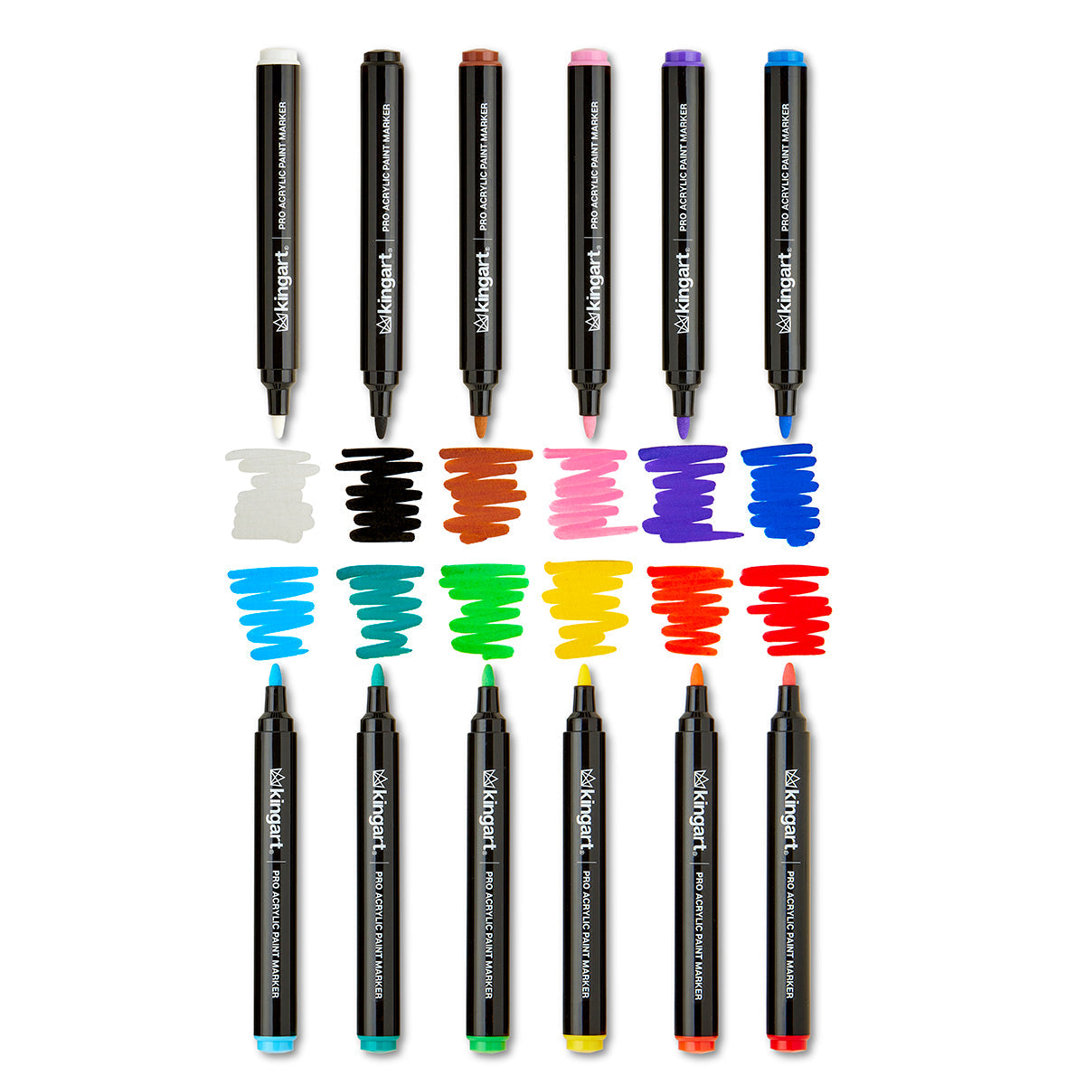 Acrylic Paint Markers 12 Colors