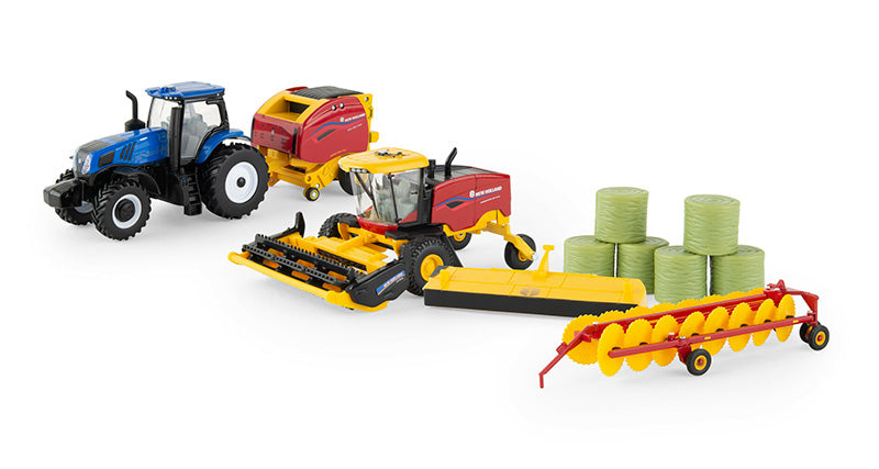 Ertl 13993 1/64 Scale New Holland Haying Playset Playset Includes: Speedrower 220