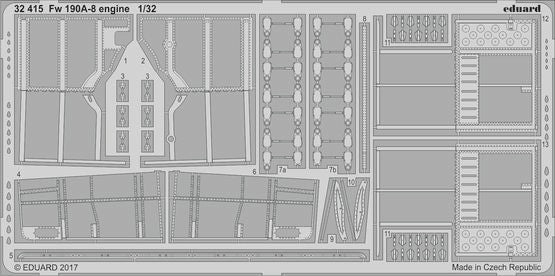 Eduard 32415 1/32 Aircraft- Fw190A8 Engine for RVL