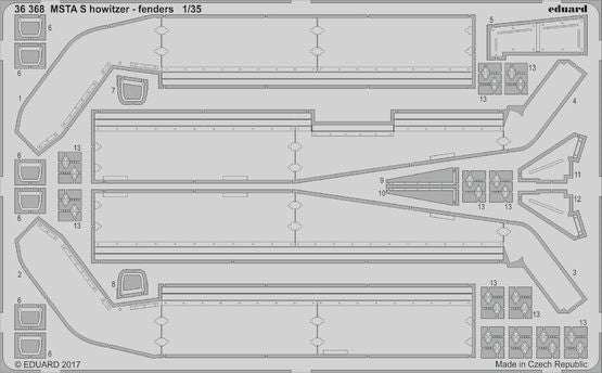 Eduard 36368 1/35 Armor- MSTA S Howitzer Fenders for ZVE