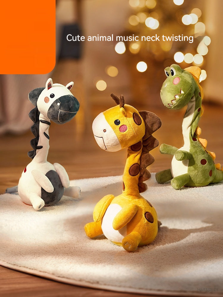 Interactive Plush Animal – Educational Puzzle Toy with Recording and Speaking Features