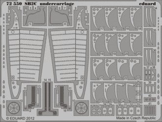 Eduard 72550 1/72 Aircraft- SB2C Undercarriage for DML(D)