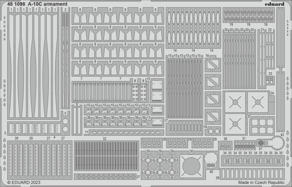 Eduard 481098 1/48 Aircraft- A10C Armament for HBO