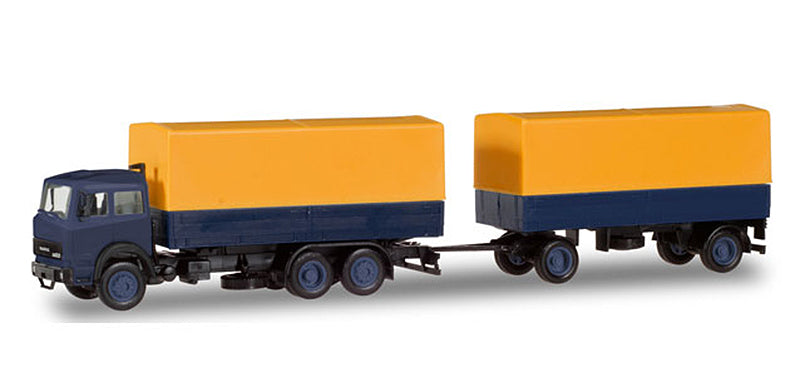 Herpa 309578 1/87 Scale Iveco Magirus Canvas Cover Truck And Trailer All