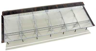 Walthers Cornerstone 933-2984 HO Scale Train Shed with Clear Roof -- Kit