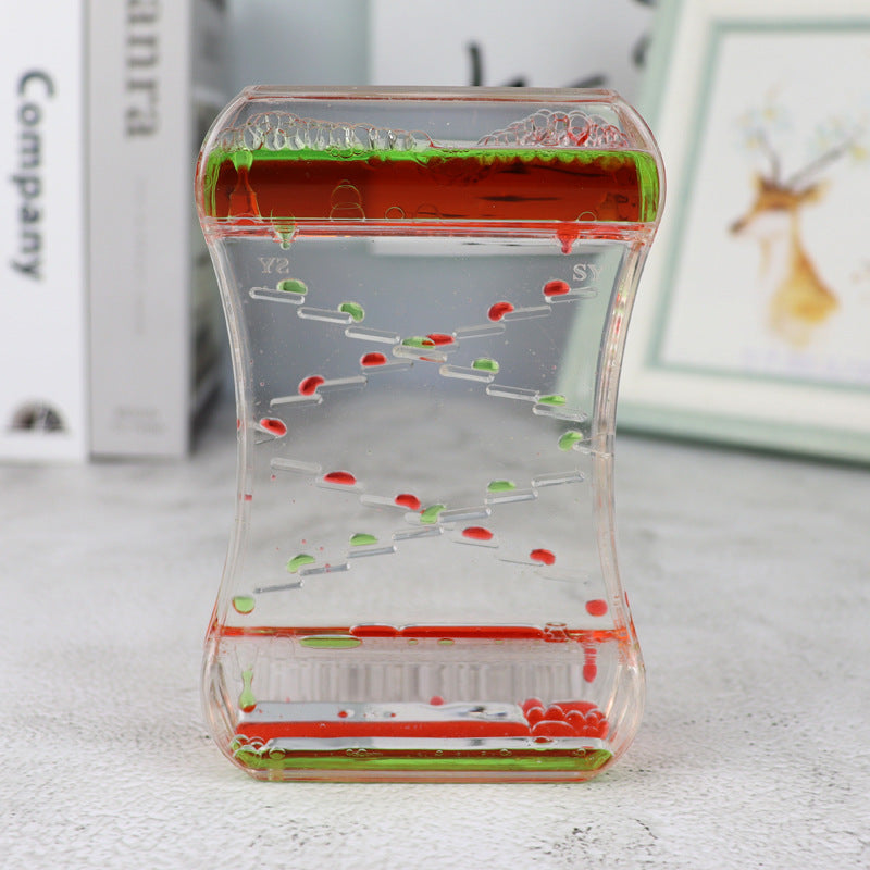 Creative Quicksand Liquid Hourglass – Modern Desk and Home Décor Ornament