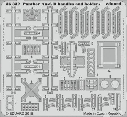 Eduard 36332 1/35 Armor- Panther Ausf D Handles & Holders for TAM