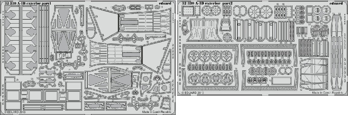 Eduard 32330 1/32 Aircraft- A1D Exterior for TSM