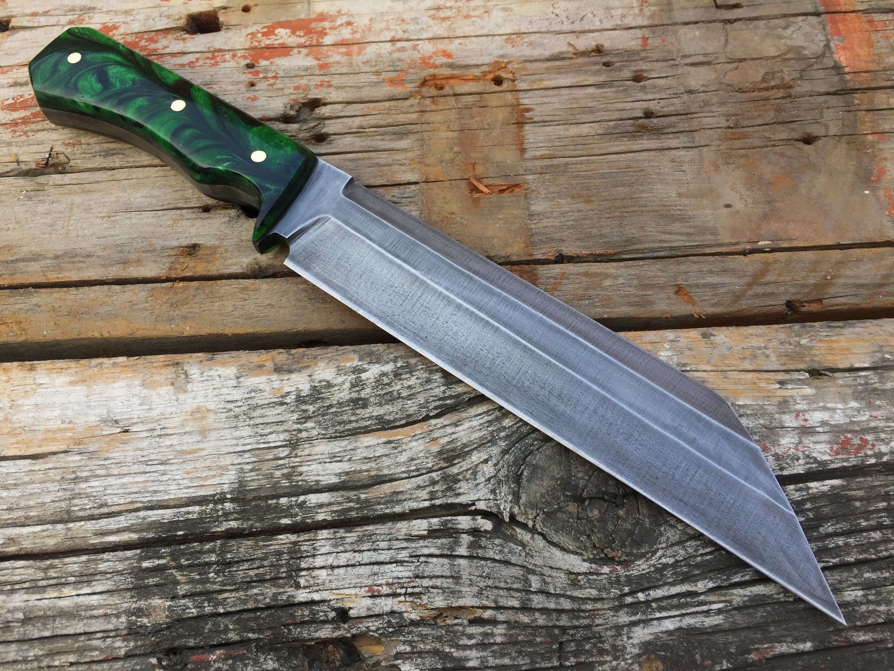 Custom Handmade Viking Seax with Leather Sheath