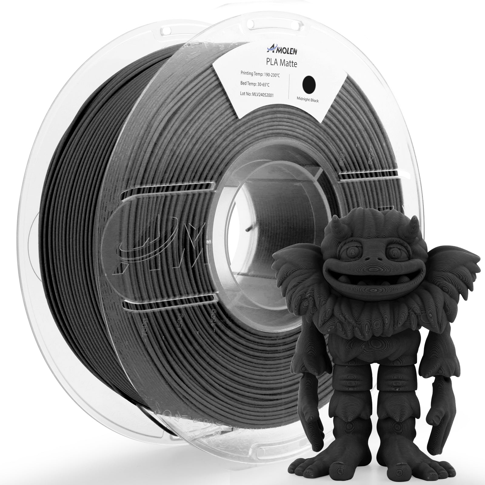PLA Matte Basic 1.75mm Bundle, 4KG