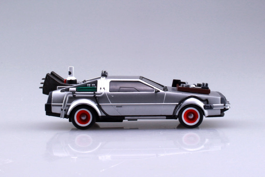 1/43 BACK TO THE FUTURE 1/43 Pullback DELOREAN from PART 3 & Rail road Model Kit
