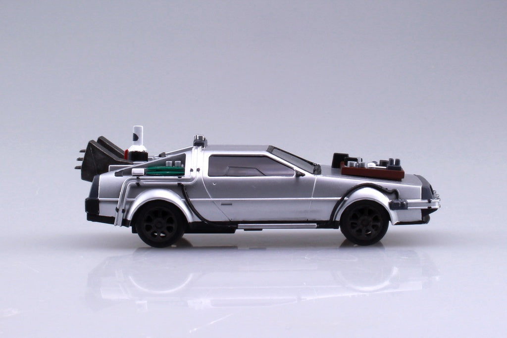 1/43 BACK TO THE FUTURE 1/43 Pullback DELOREAN from PART 3 & Rail road Model Kit