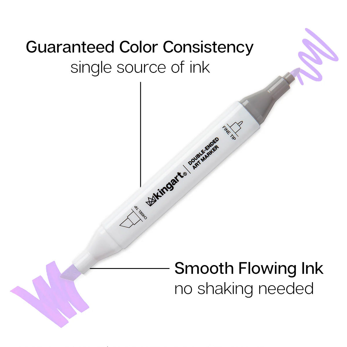 Double-Ended Alcohol Markers 24 Pastel Colors
