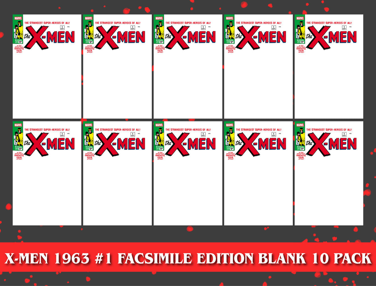 [10 PACK] X-MEN #1 FACSIMILE EDITION BLANK UNKNOWN COMICS EXCLUSIVE 2023