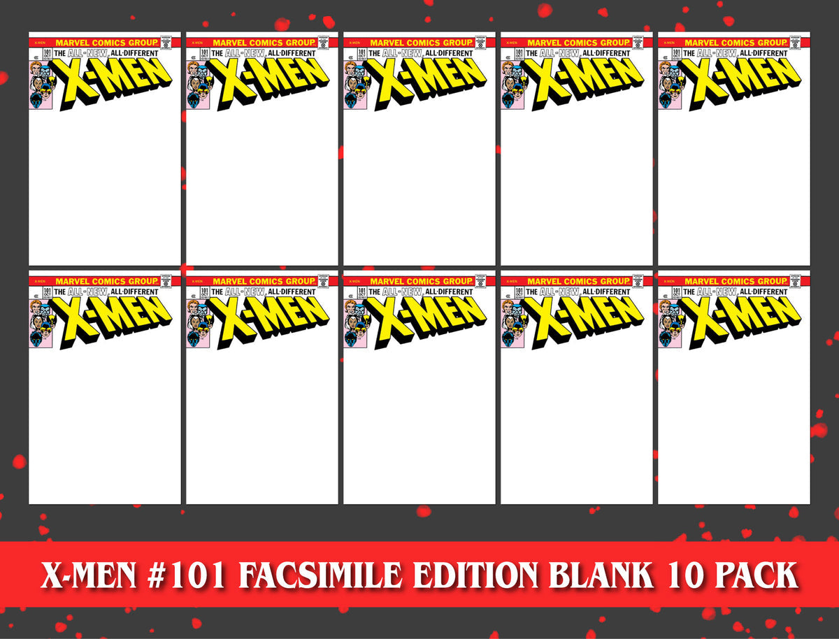 [10 PACK] X-Men #101 Facsimile Edition Unknown Comics Exclusive Blank Var 2023