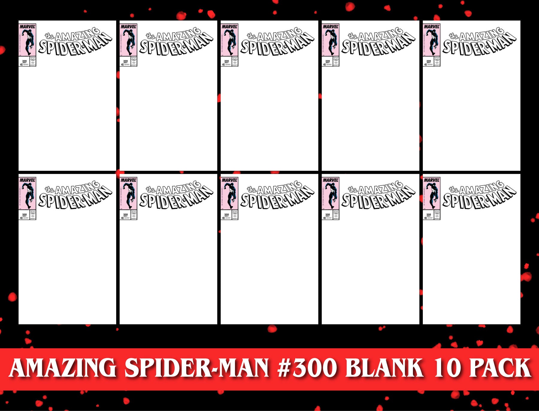 [10 PACK] Amazing Spider-Man #300 Facsimile Edition Unknown Comics Exclusive Blank Var 2023