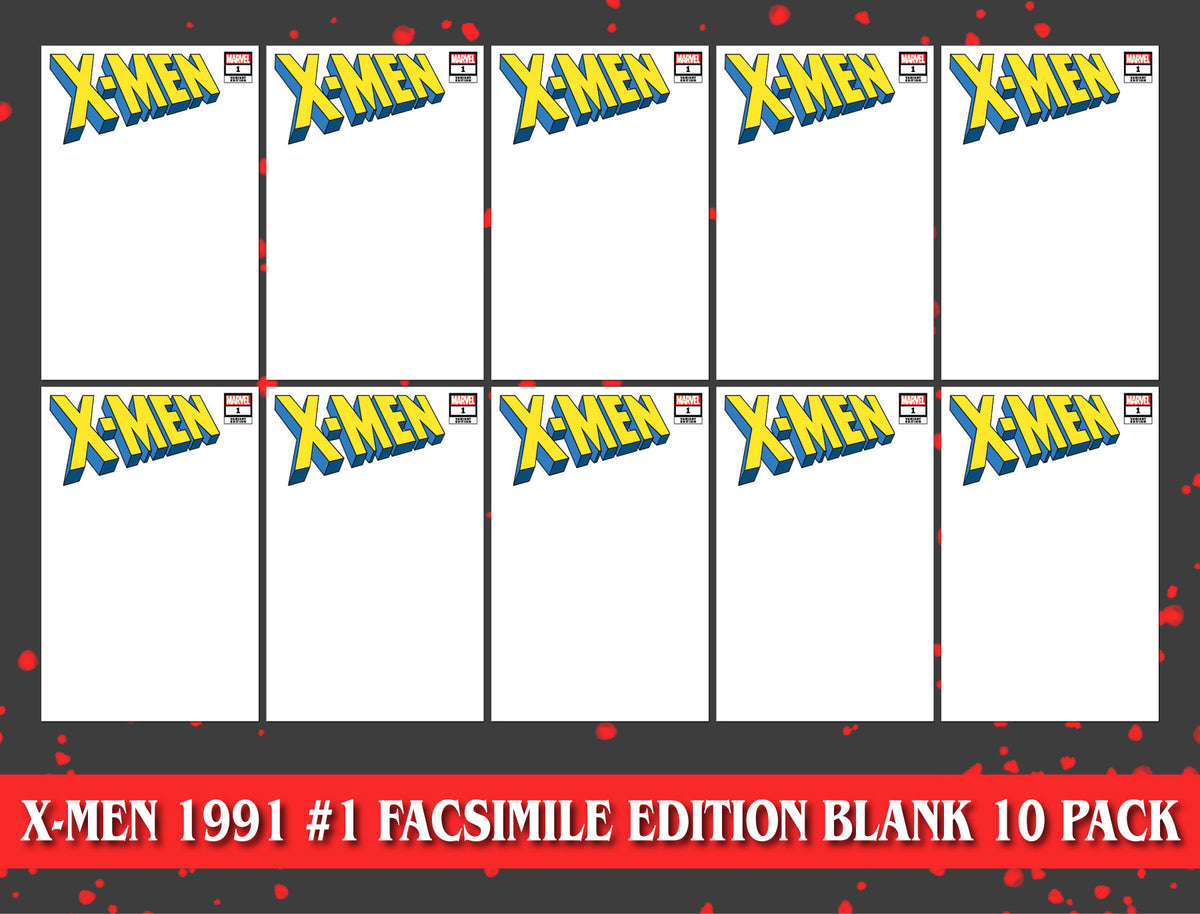 [10 PACK] X-Men 1991 #1 Facsimile Edition Unknown Comics Exclusive Blank Var (05/17/2023)