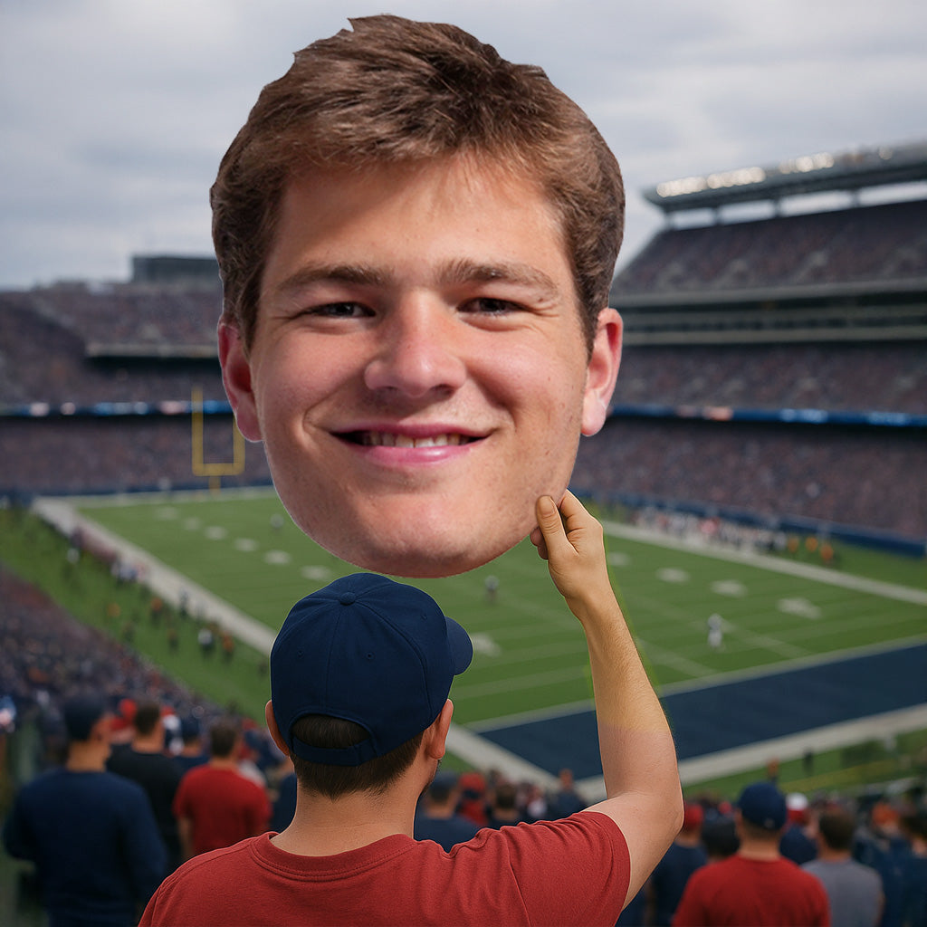 Drake Maye - Big Head - Official NFLPA - New England Patriots - Foam Core Cutout