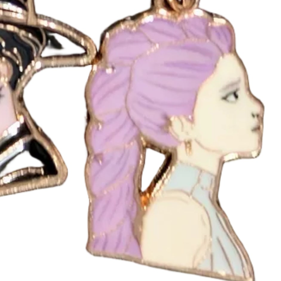 K-POP DEMON HUNTERS Enamel Pendant Necklace – Character Icon Series