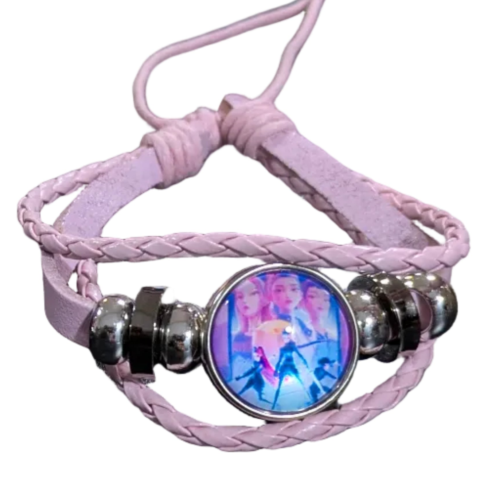 K-POP DEMON HUNTERS Leather Charm Bracelet – Fangirl Edition