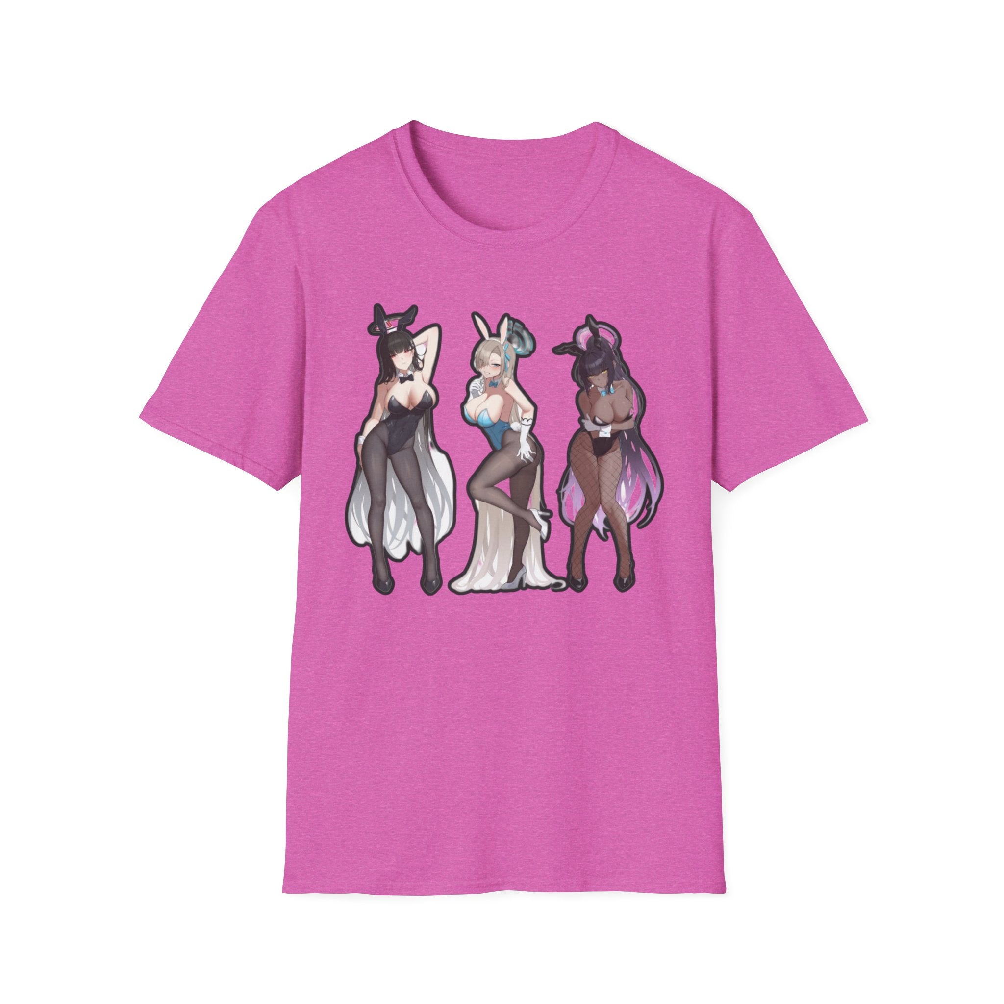 Anime-Inspired lewd bunny Unisex Softstyle T-Shirt, Cute Anime Art Tee, Casual Streetwear, Geeky Gift for Him/Her, Halloween Party Top, Graphic [...]