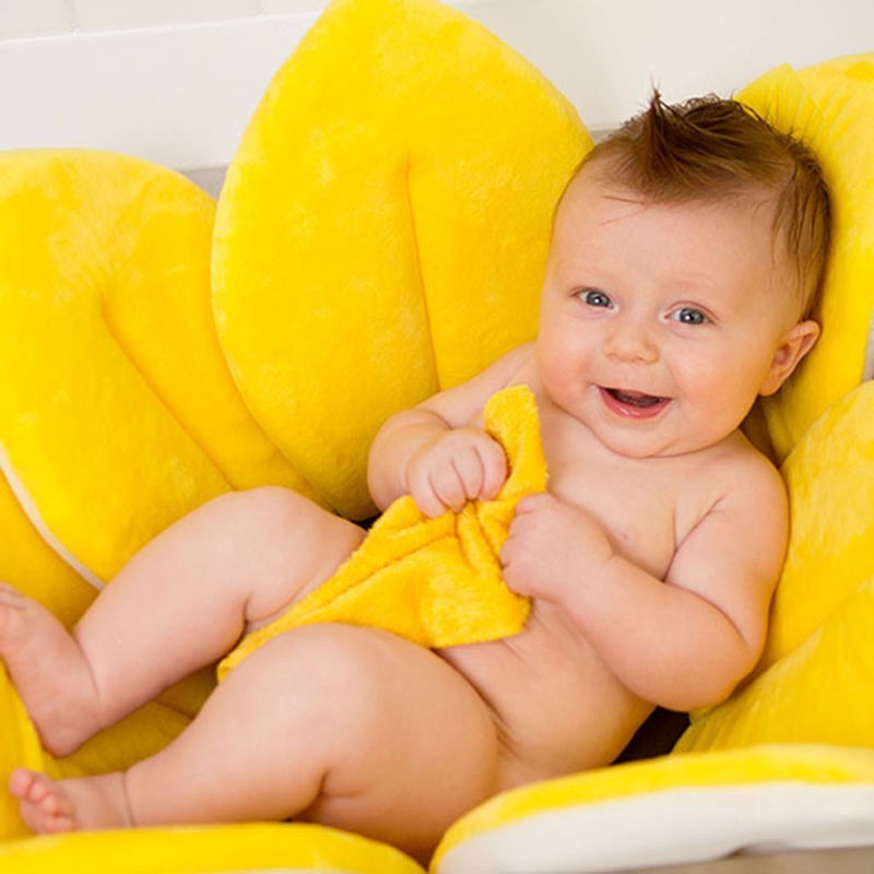 Sunflower Baby Bath Mat – Soft and Cozy Infant Sink Cushion