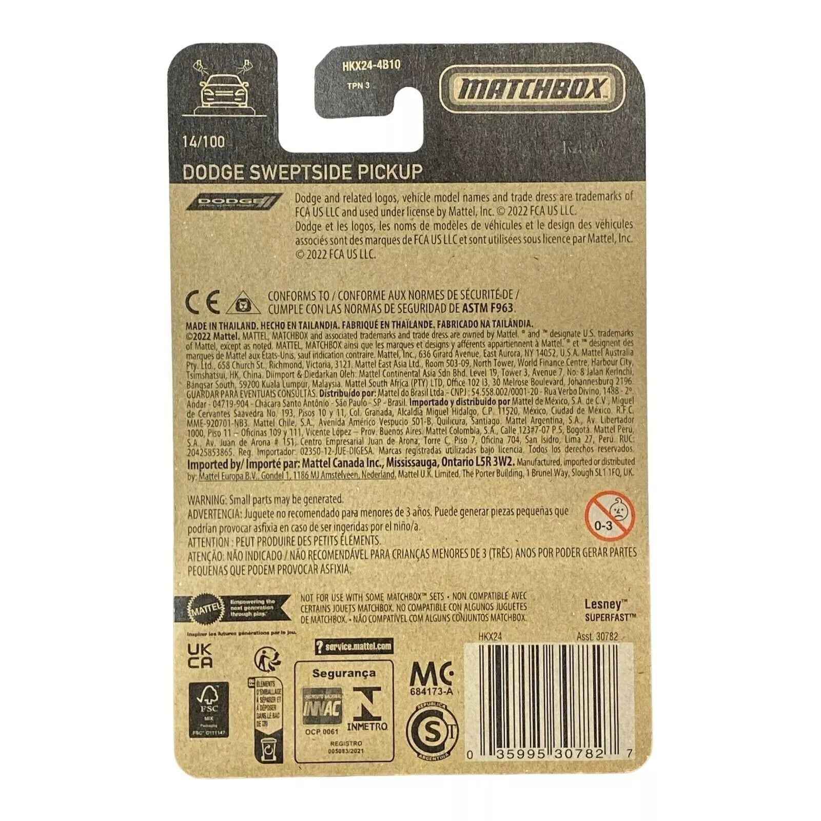 Matchbox Dodge Sweptside Pickup - Matchbox 70 Years Series 14/100