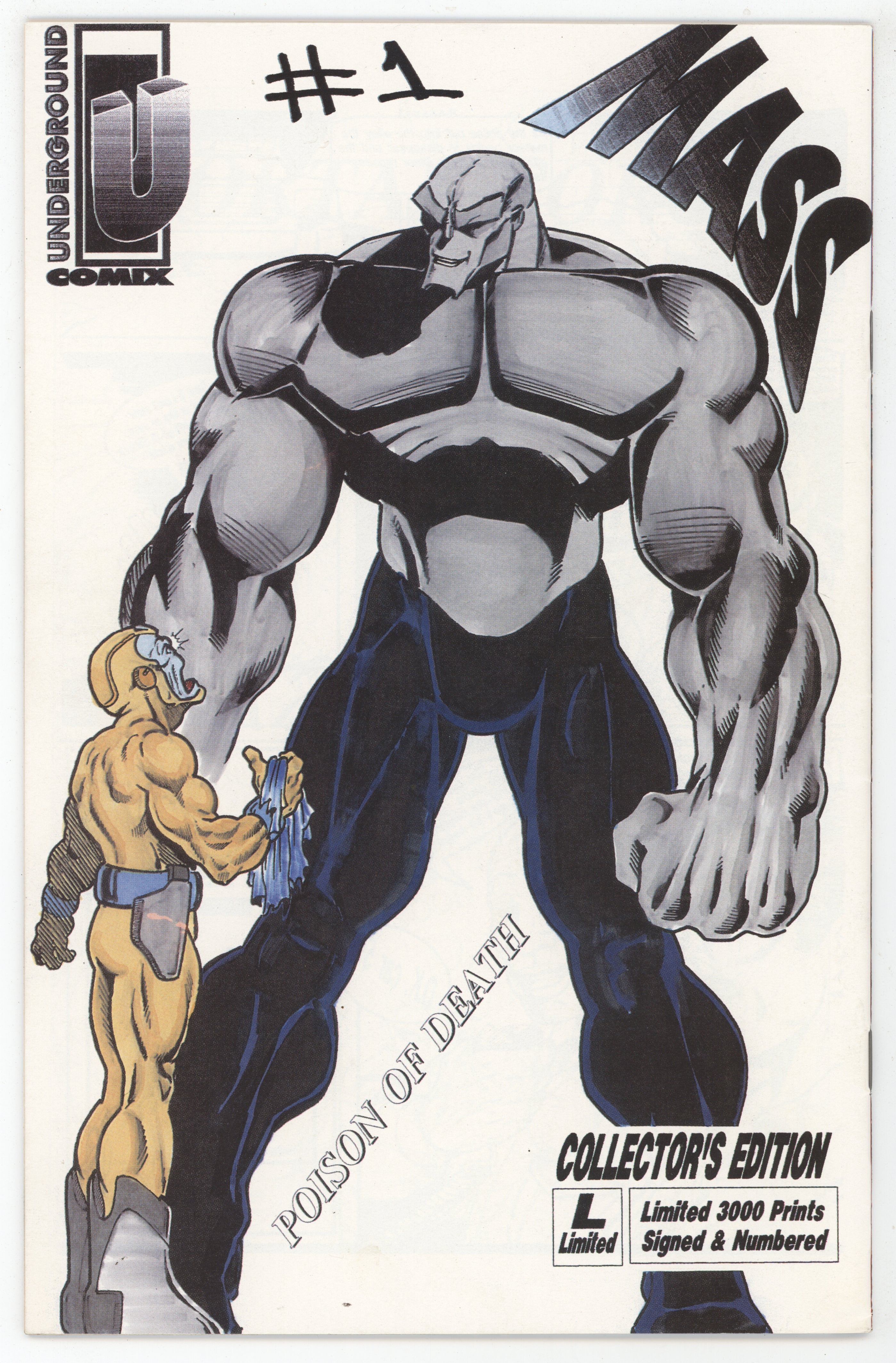 Kyd Mass 1 Underground Comicx 1995 VF Signed Daniel Allen Charlie Harris