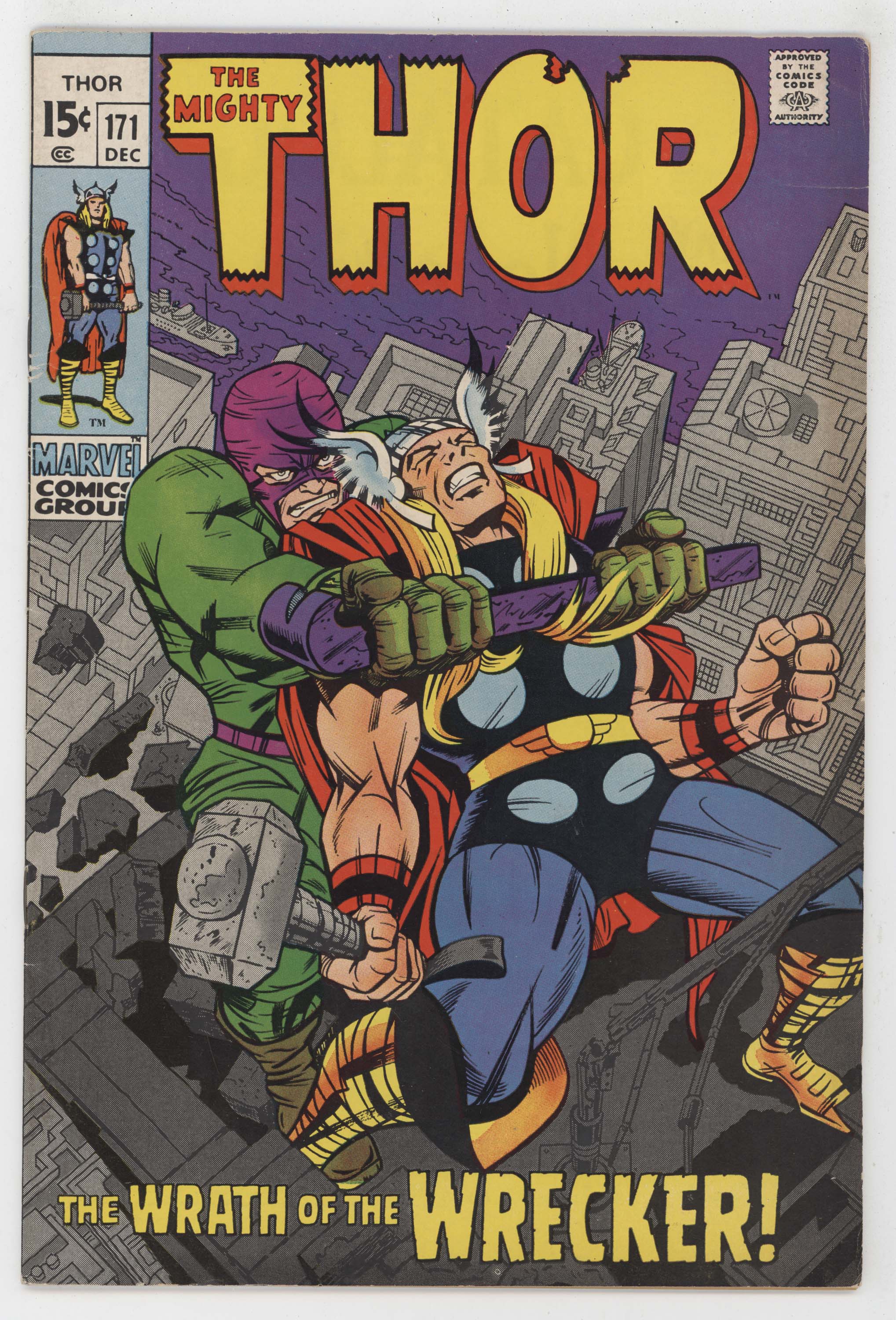 Mighty Thor 171 Marvel 1969 VF Jack Kirby Stan Lee Destroyer Wrecker